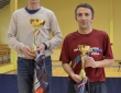 Kopvērtējuma uzvarētāji (no kreisās A.Motorins, R.Mirzojans, Baldone, 12.04.15.